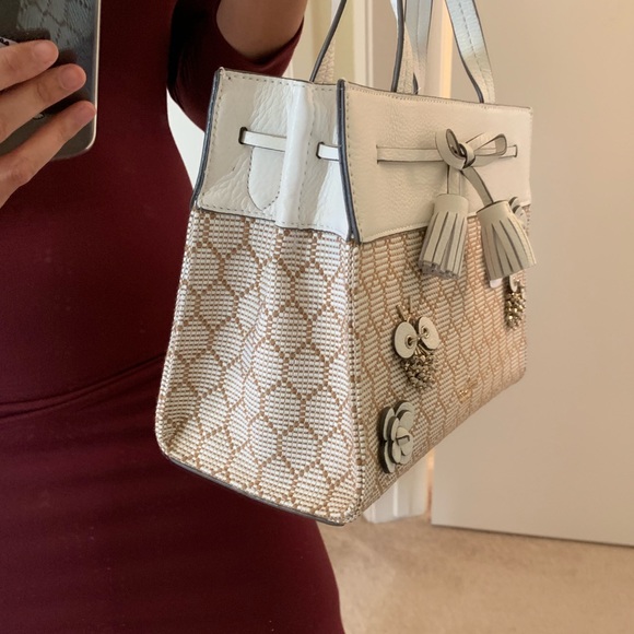 KATE SPADE HAYES BEE EMBELLISHED SATCHEL CROSSBODY - Picture 5 of 6